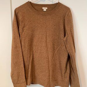 J. Crew Camel Crew Neck Sweater